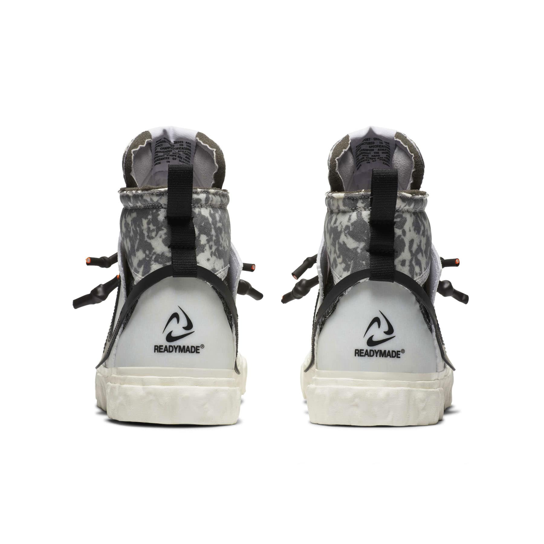 READYMADE x Nike Blazer Mid 'White Camo' — UK 3 | EU 35.5 | US 3.5 — Top View