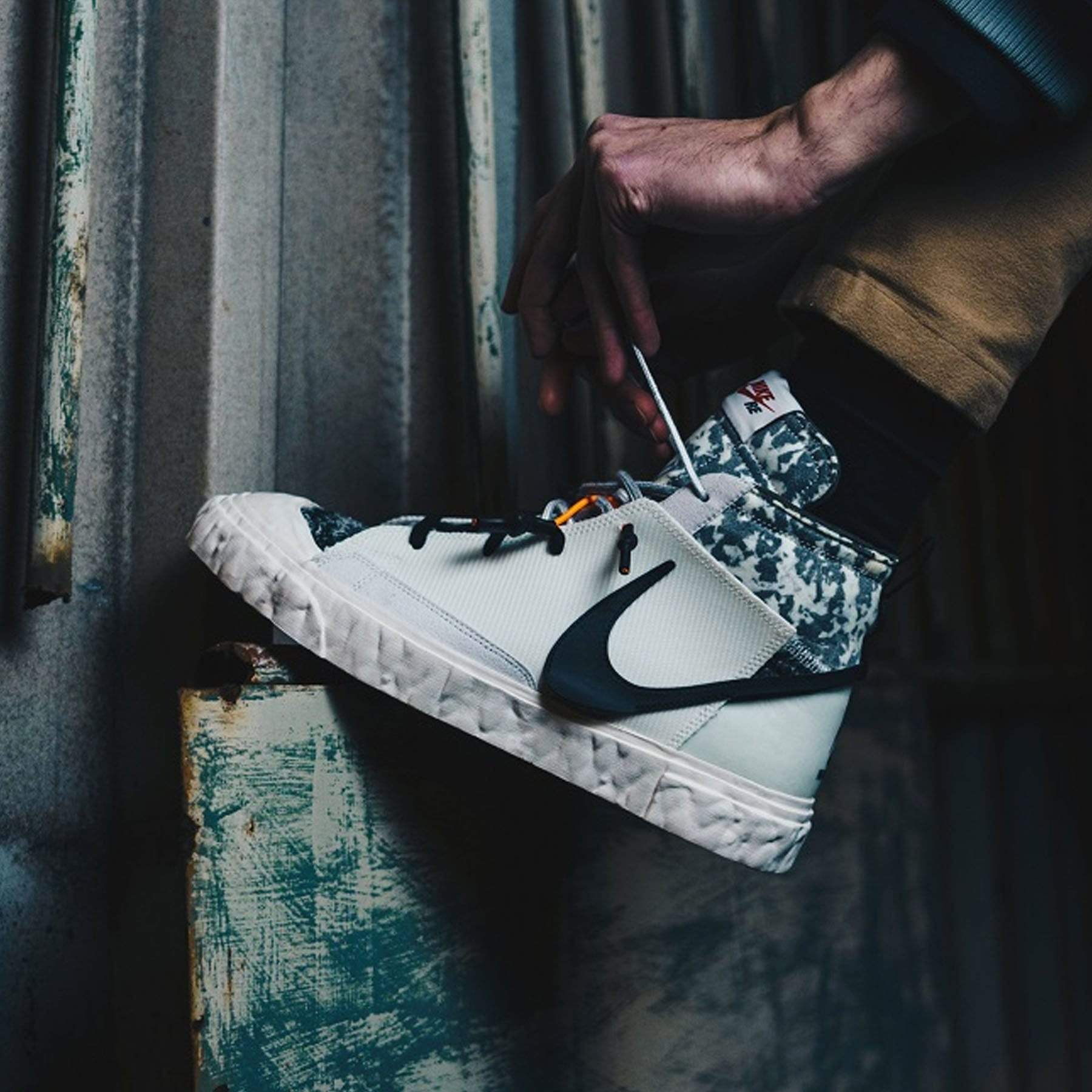 READYMADE x Nike Blazer Mid 'White Camo' — UK 3 | EU 35.5 | US 3.5 — Lifestyle View