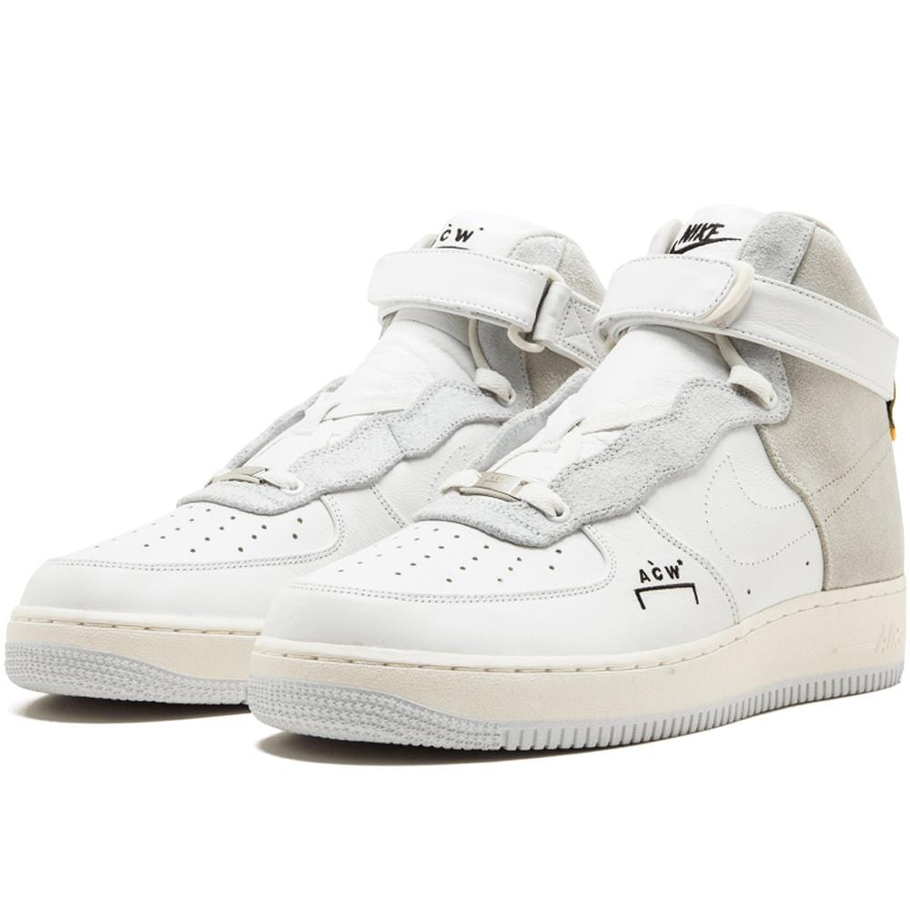 A-COLD-WALL X Nike Air Force 1 High "White-Grey" — UK 3 | EU 35.5 | US 3.5 — Side View