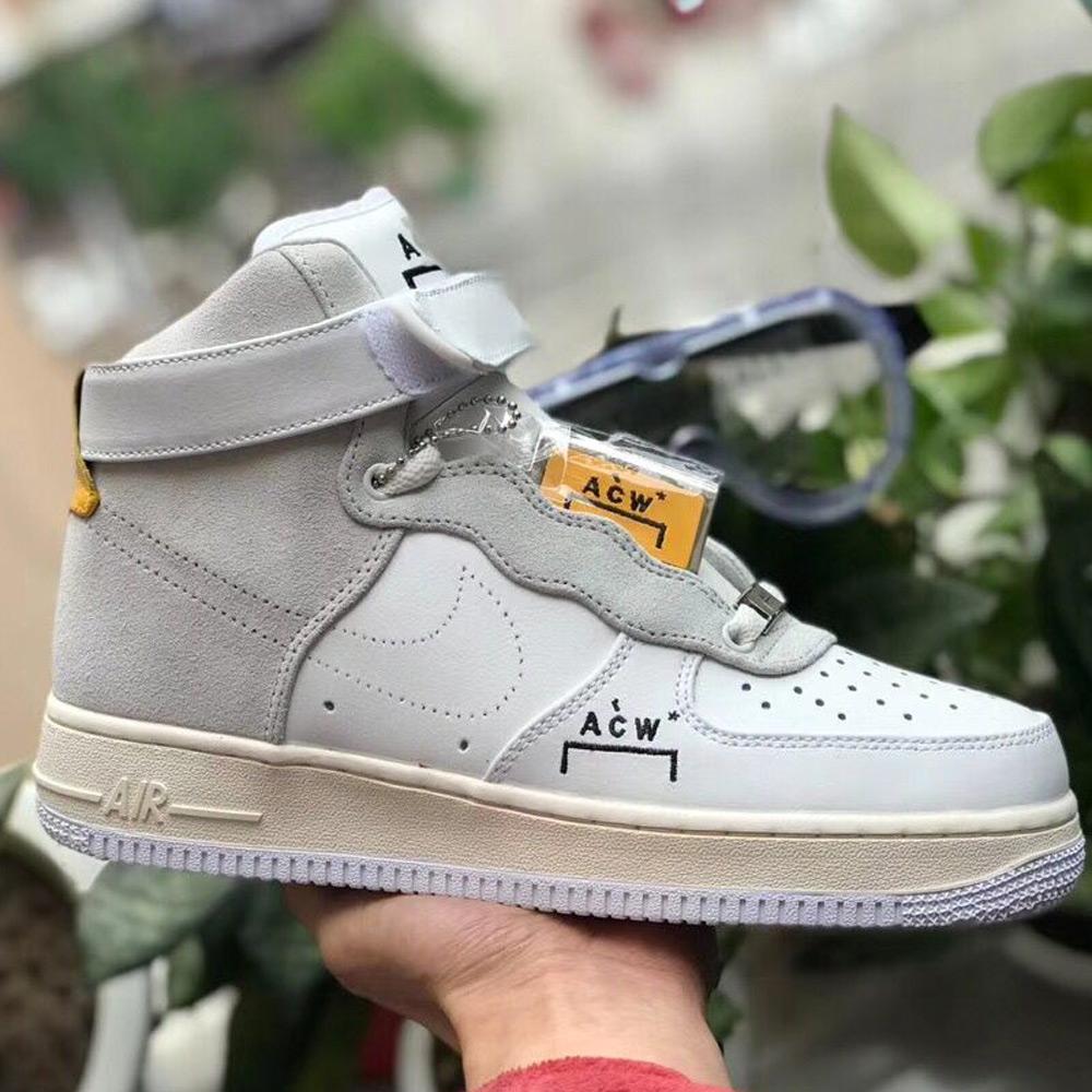 A-COLD-WALL X Nike Air Force 1 High "White-Grey" — UK 3 | EU 35.5 | US 3.5 — Lifestyle View