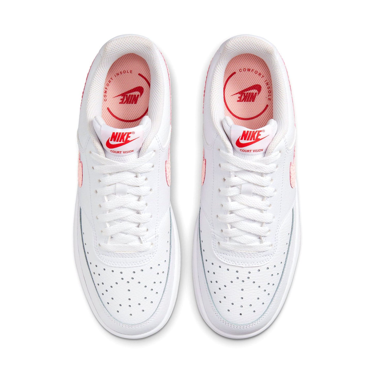 Nike Court Vision Low Wmns 'Valentine's Day' — UK 2.5 | EU 35.5 | US 5 — Back View
