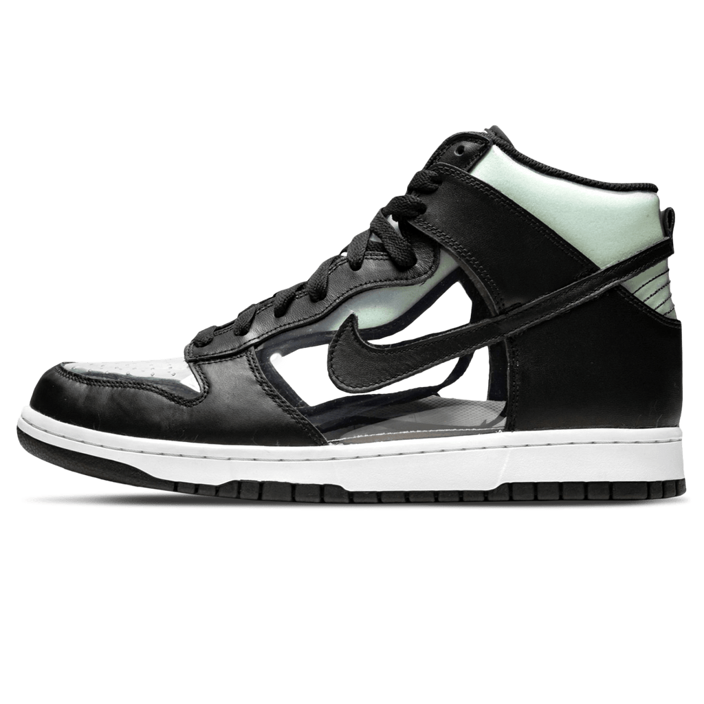 Comme des Garçons x Nike Dunk High Retro 'Clear' — UK 3 | EU 35.5 | US 3.5 — Front View