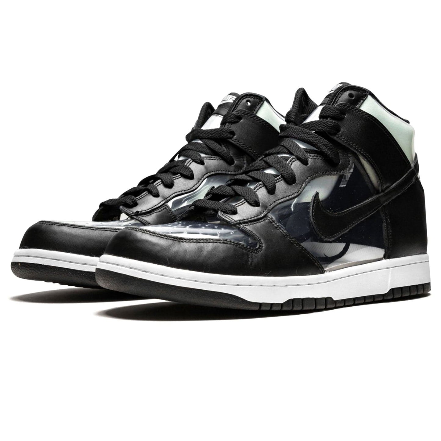 Comme des Garçons x Nike Dunk High Retro 'Clear' — UK 3 | EU 35.5 | US 3.5 — Side View