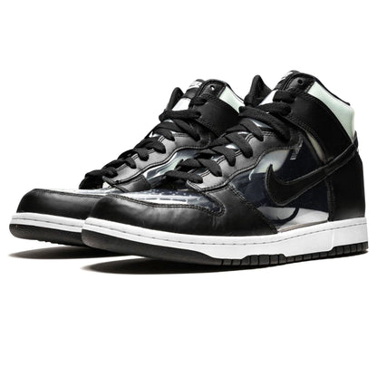 Comme des Garçons x Nike Dunk High Retro 'Clear' — UK 3 | EU 35.5 | US 3.5 — Side View