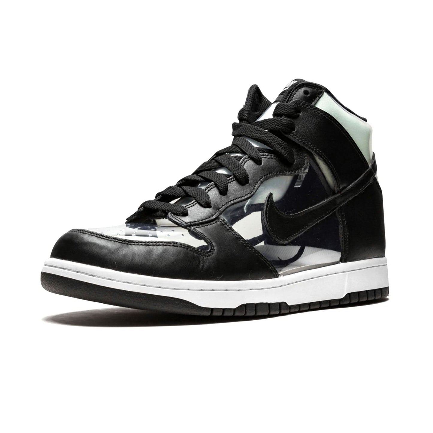 Comme des Garçons x Nike Dunk High Retro 'Clear' — UK 3 | EU 35.5 | US 3.5 — Top View