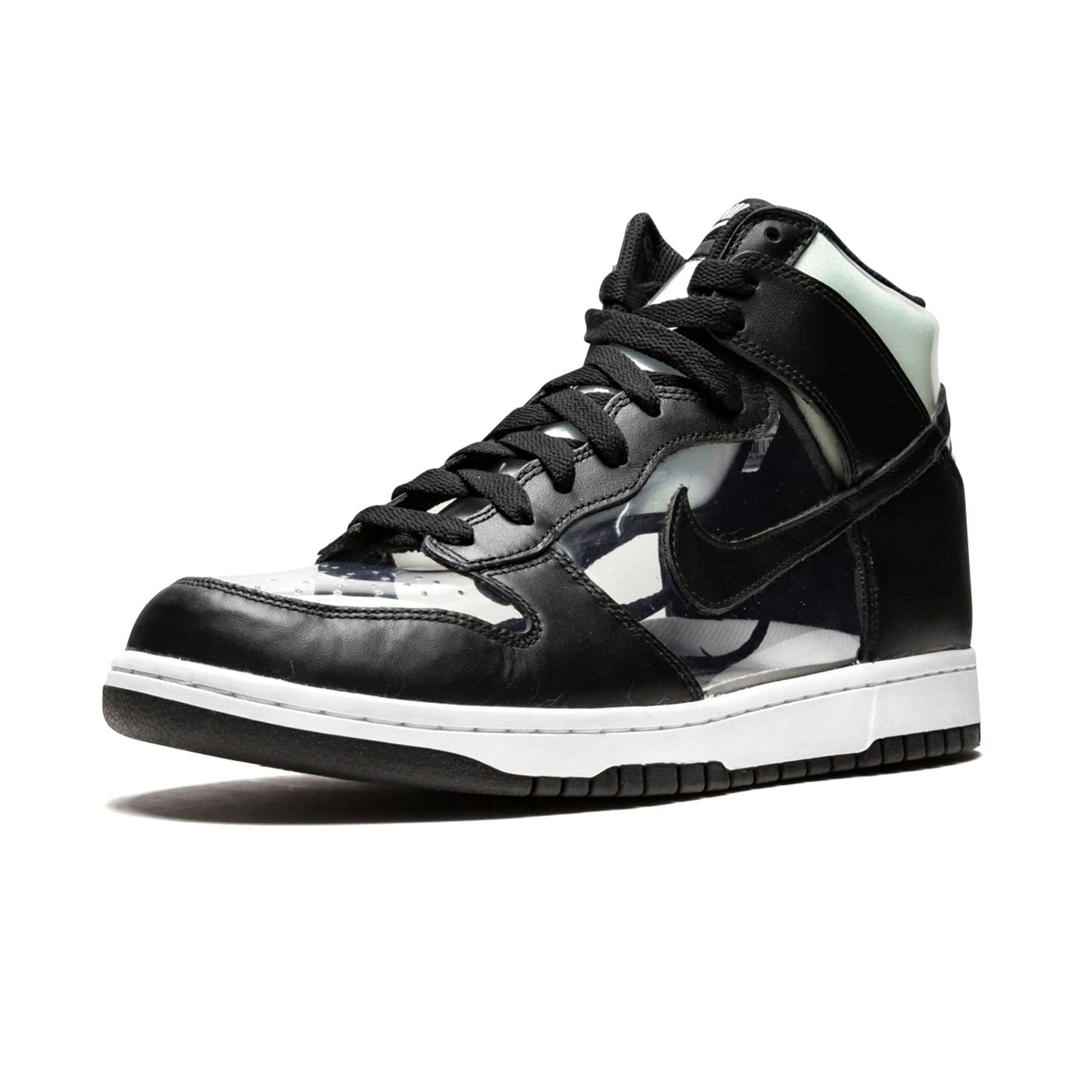 Comme des Garçons x Nike Dunk High Retro 'Clear' — UK 3 | EU 35.5 | US 3.5 — Top View