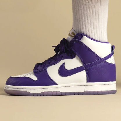 Nike Dunk High Wmns 'Varsity Purple' — UK 2.5 | EU 35.5 | US 5 — Lifestyle View