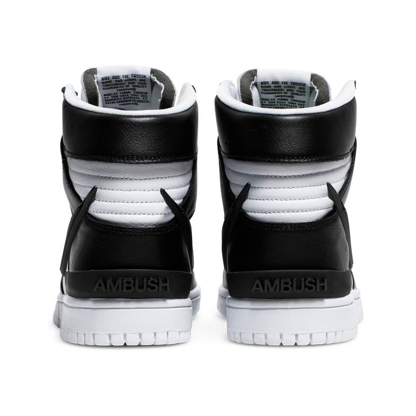 AMBUSH x Nike Dunk High 'Black' — UK 3 | EU 35.5 | US 3.5 — Back View
