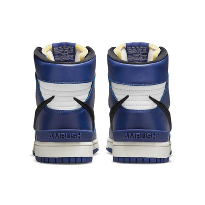 AMBUSH x Nike Dunk High 'Deep Royal' — UK 3 | EU 35.5 | US 3.5 — Top View