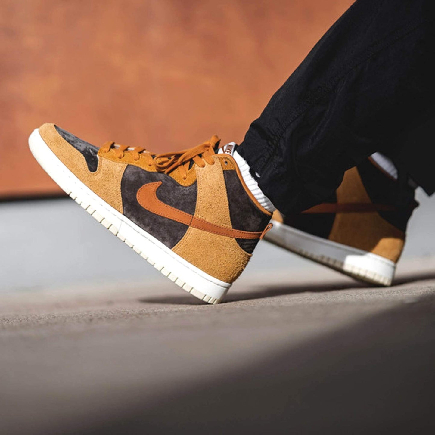 Nike Dunk High Premium 'Dark Russet' — UK 3 | EU 35.5 | US 3.5 — Lifestyle View