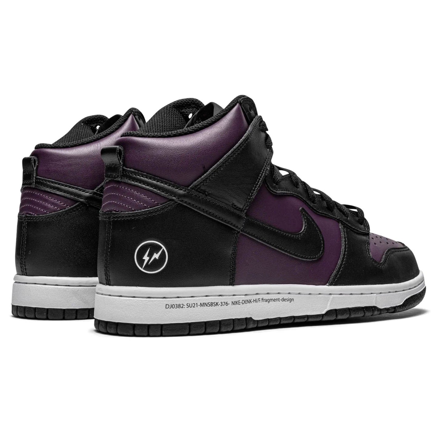 Fragment Design x Nike Dunk High ‘Beijing’ — UK 3 | EU 35.5 | US 3.5 — Back View