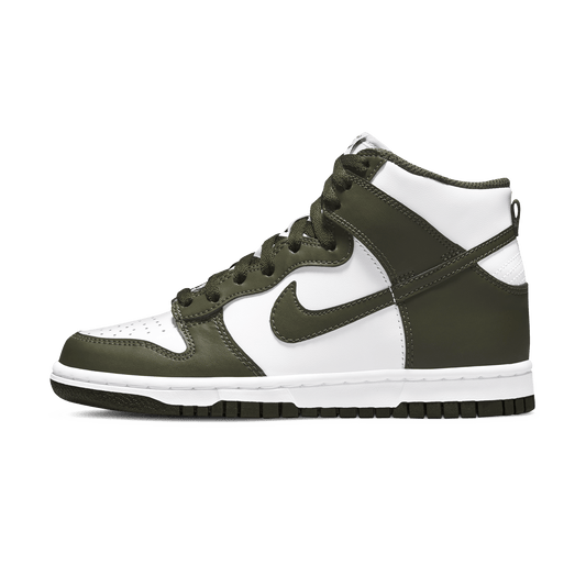 Nike Dunk High GS 'Cargo Khaki' — UK 13.5 | EU 32 | US 1Y — Front View