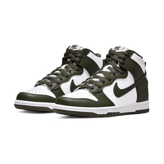 Nike Dunk High GS 'Cargo Khaki' — UK 13.5 | EU 32 | US 1Y — Side View
