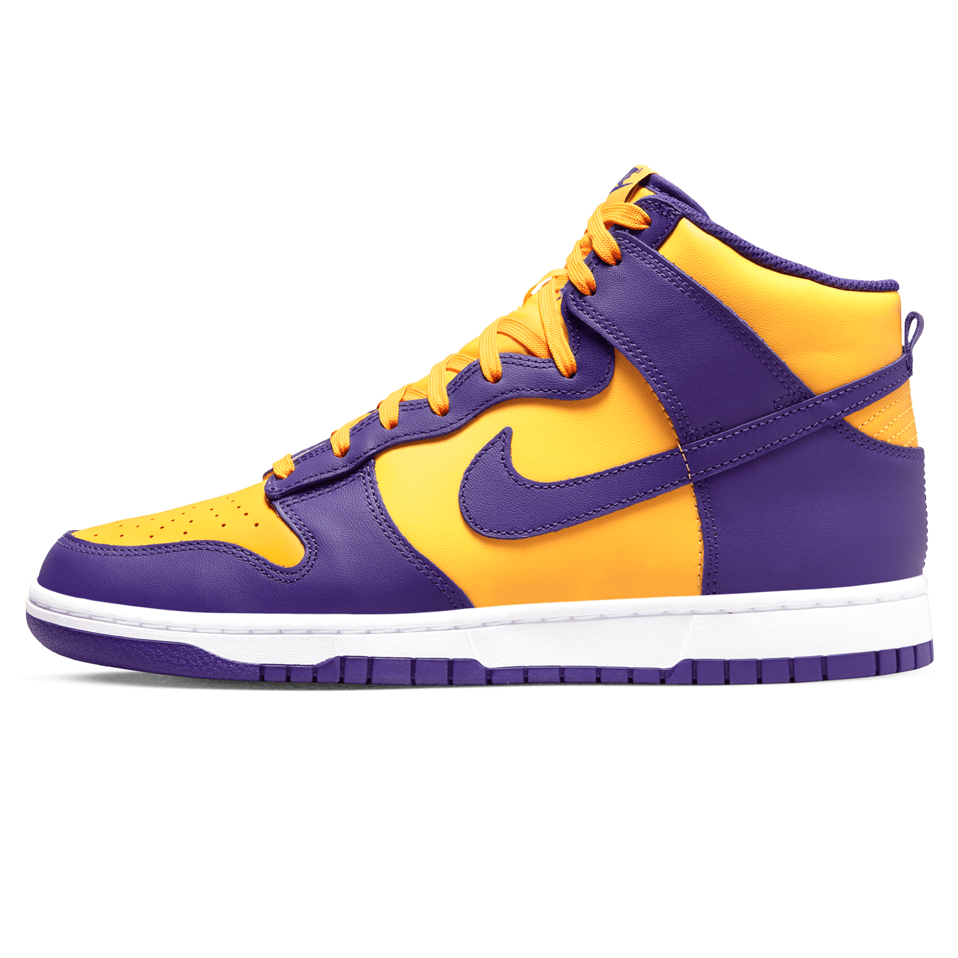 Nike Dunk High 'Lakers' — UK 3 | EU 35.5 | US 3.5 — Front View
