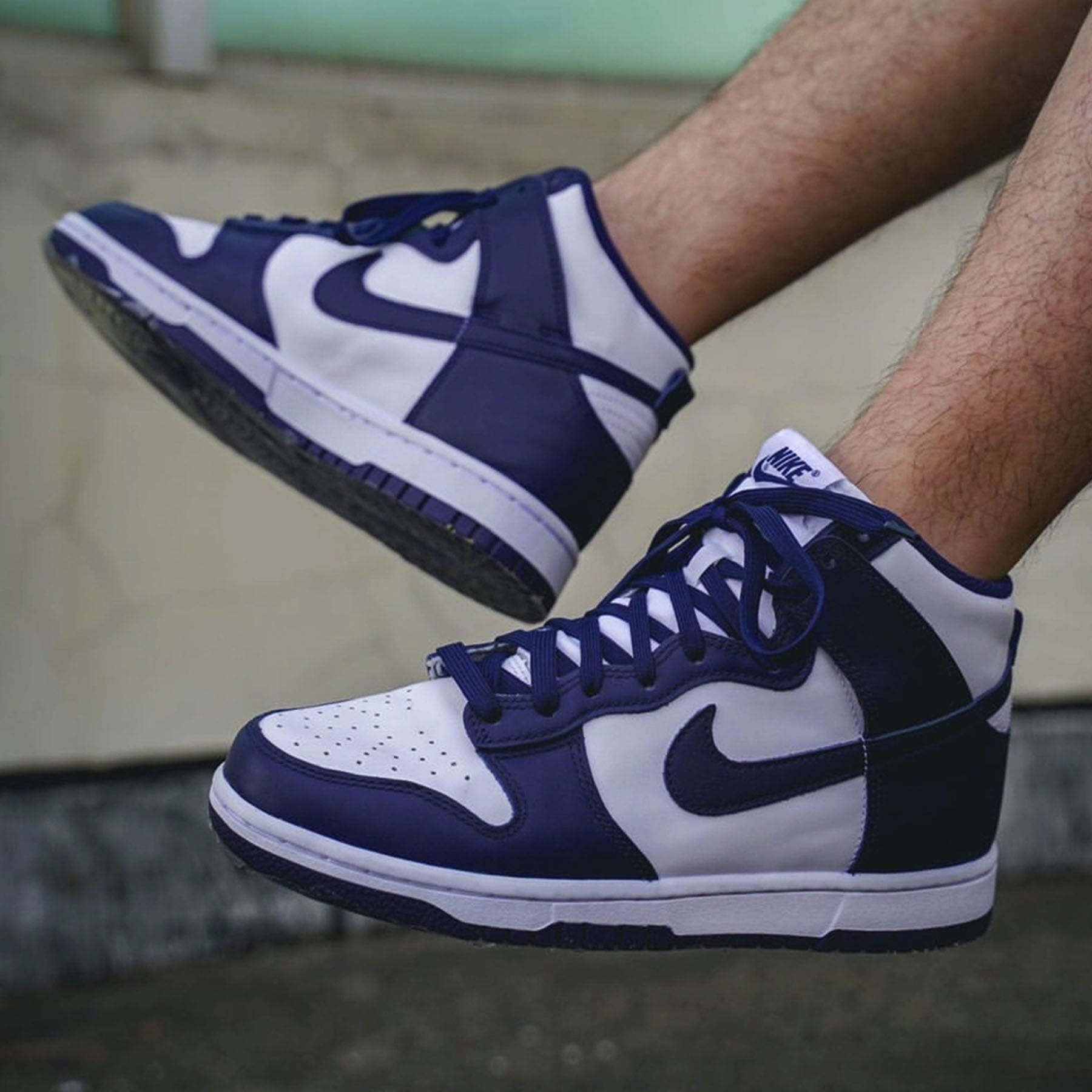 Nike Dunk High 'Midnight Navy' — UK 3 | EU 35.5 | US 3.5 — Lifestyle View