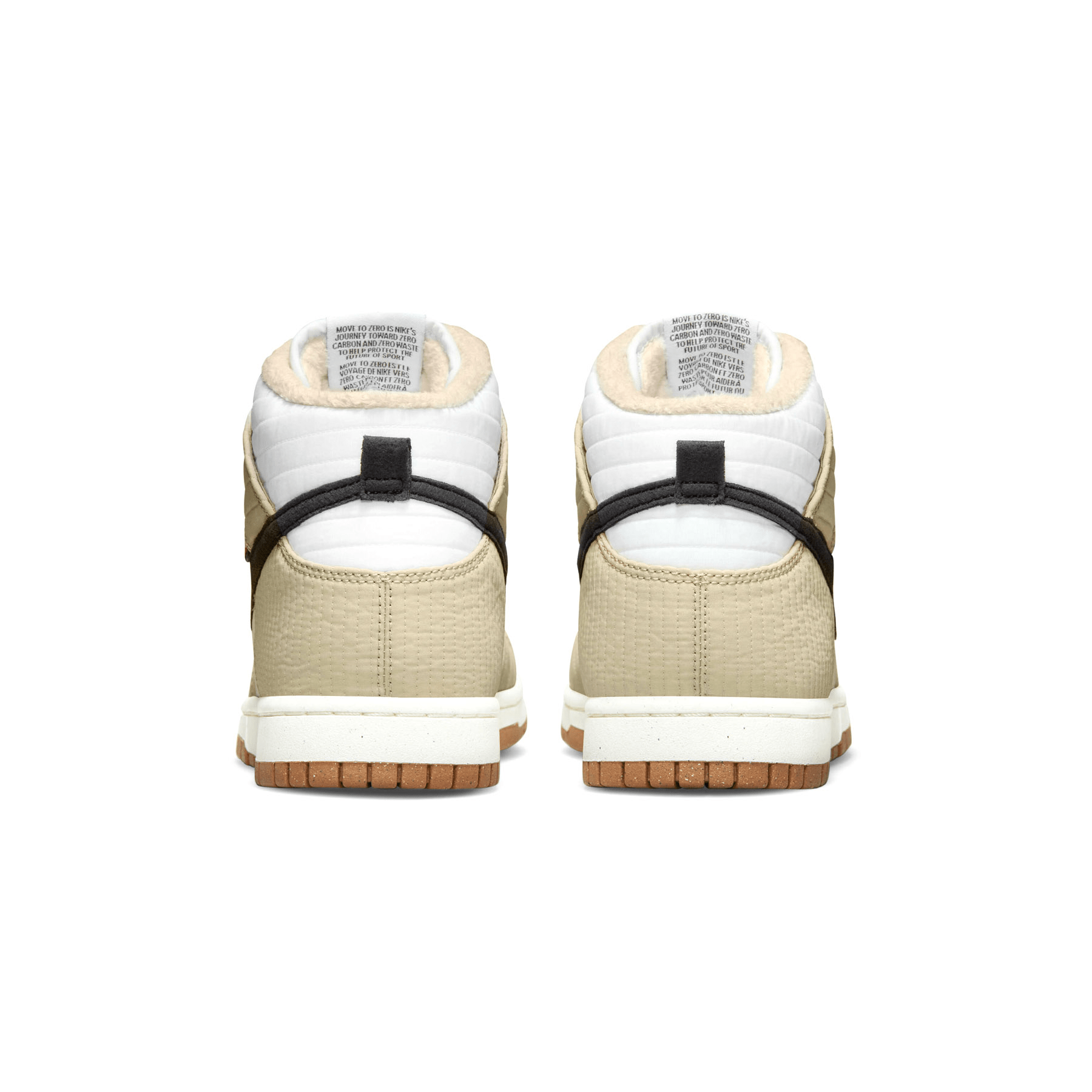 Nike Dunk High Retro Next Nature 'Toasty - Rattan' — UK 3 | EU 35.5 | US 3.5 — Top View