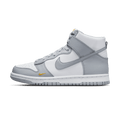 Nike Dunk High Next Nature GS 'Wolf Grey Marigold' — UK 13.5 | EU 32 | US 1Y — Front View