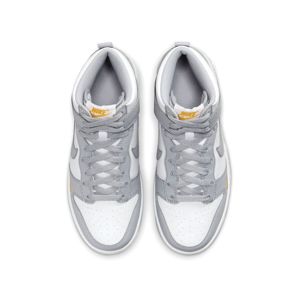 Nike Dunk High Next Nature GS 'Wolf Grey Marigold' — UK 13.5 | EU 32 | US 1Y — Back View