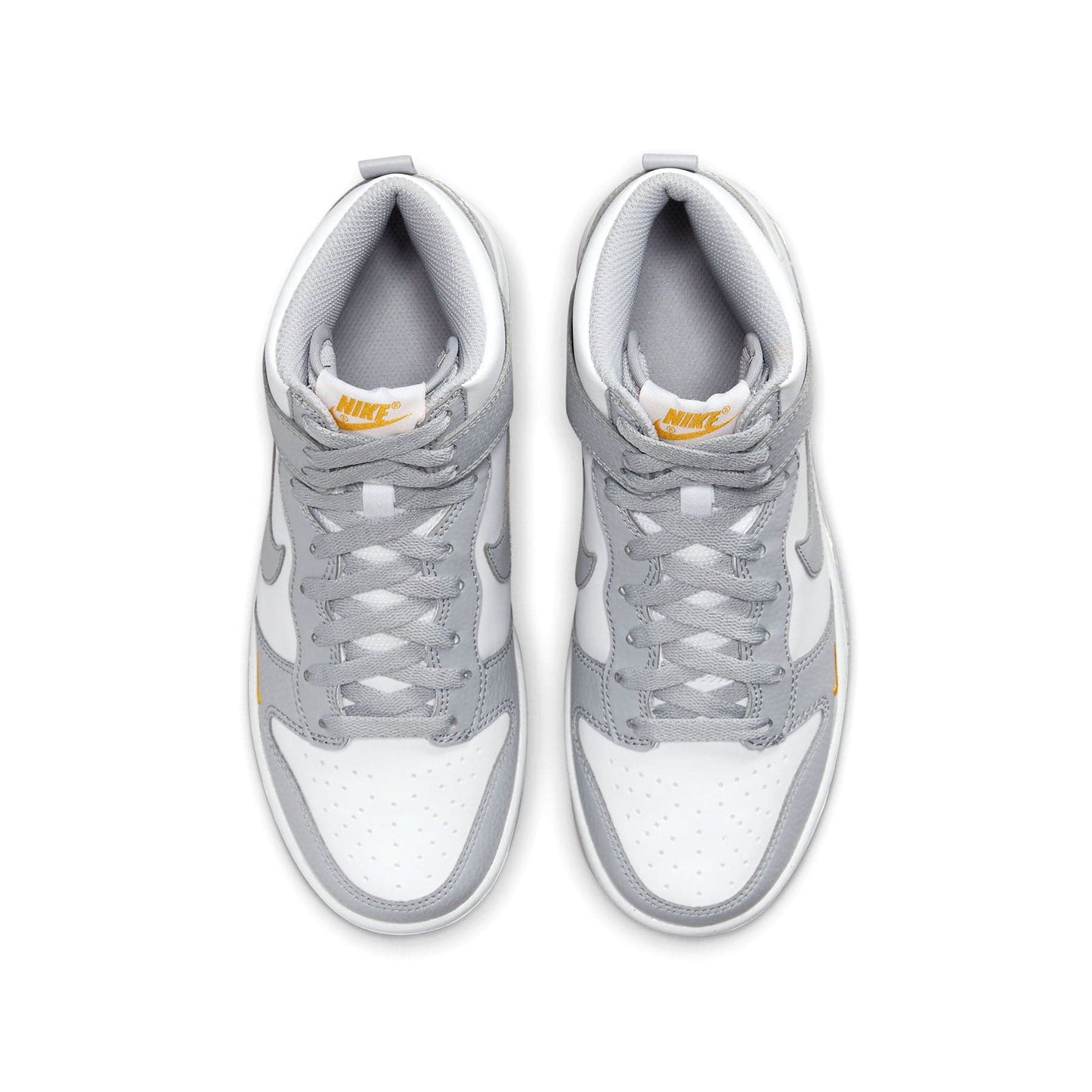 Nike Dunk High Next Nature GS 'Wolf Grey Marigold' — UK 13.5 | EU 32 | US 1Y — Back View