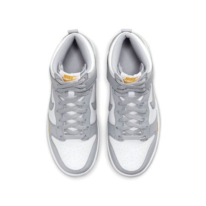 Nike Dunk High Next Nature GS 'Wolf Grey Marigold' — UK 13.5 | EU 32 | US 1Y — Back View