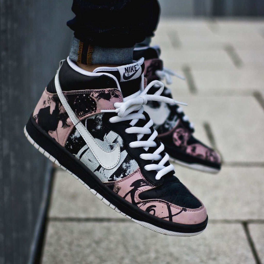 Futura x UNKLE x Nike Dunk High Pro SB 'Unkle' — UK 3 | EU 35.5 | US 3.5 — Lifestyle View