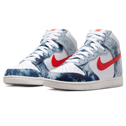 Nike Dunk High Wmns 'Washed Denim' — UK 2.5 | EU 35.5 | US 5 — Side View