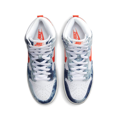 Nike Dunk High Wmns 'Washed Denim' — UK 2.5 | EU 35.5 | US 5 — Back View