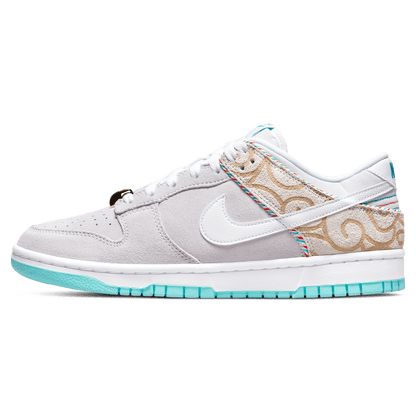 Nike Dunk Low Retro SE 'Barber Shop - Grey' — UK 3 | EU 35.5 | US 3.5 — Front View