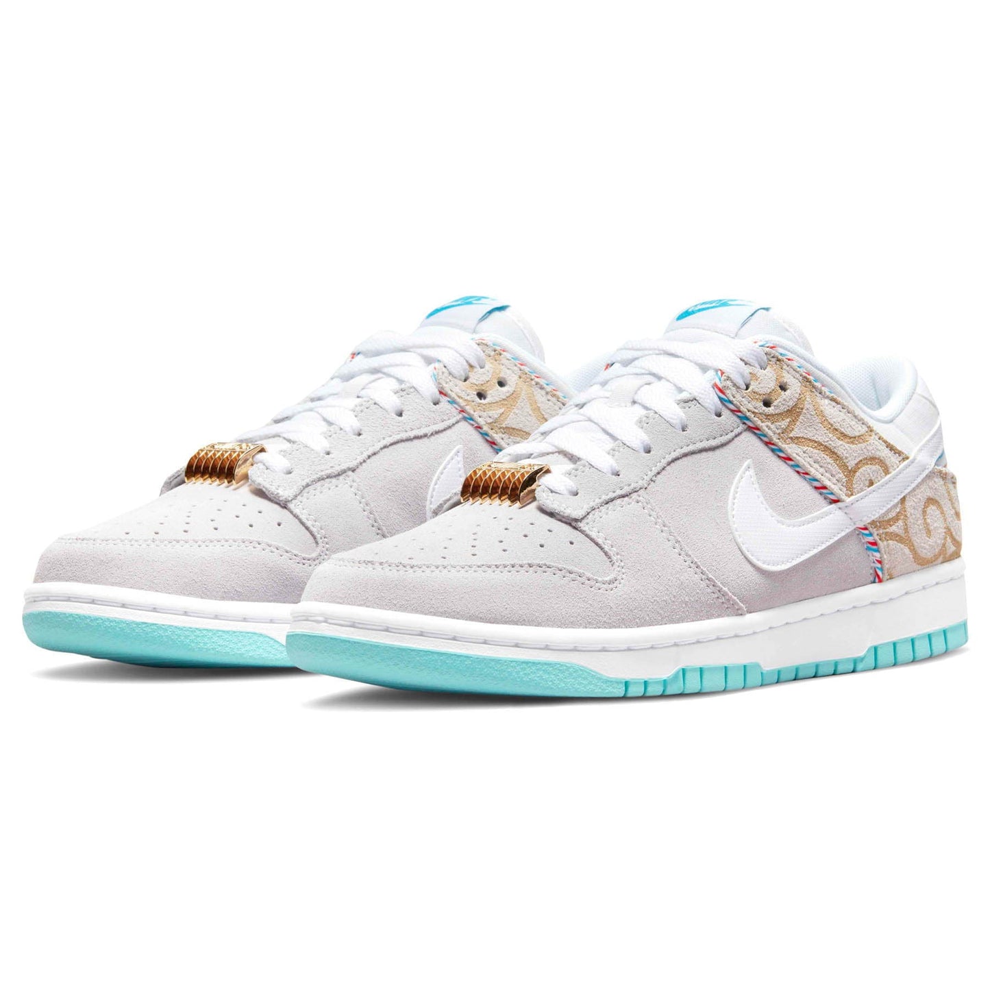 Nike Dunk Low Retro SE 'Barber Shop - Grey' — UK 3 | EU 35.5 | US 3.5 — Back View