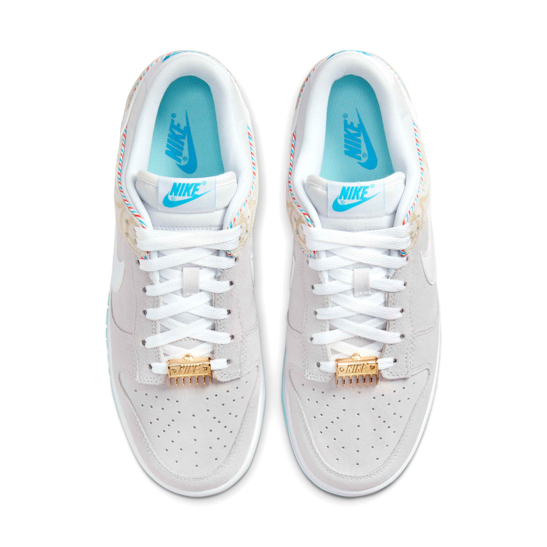 Nike Dunk Low Retro SE 'Barber Shop - Grey' — UK 3 | EU 35.5 | US 3.5 — Side View