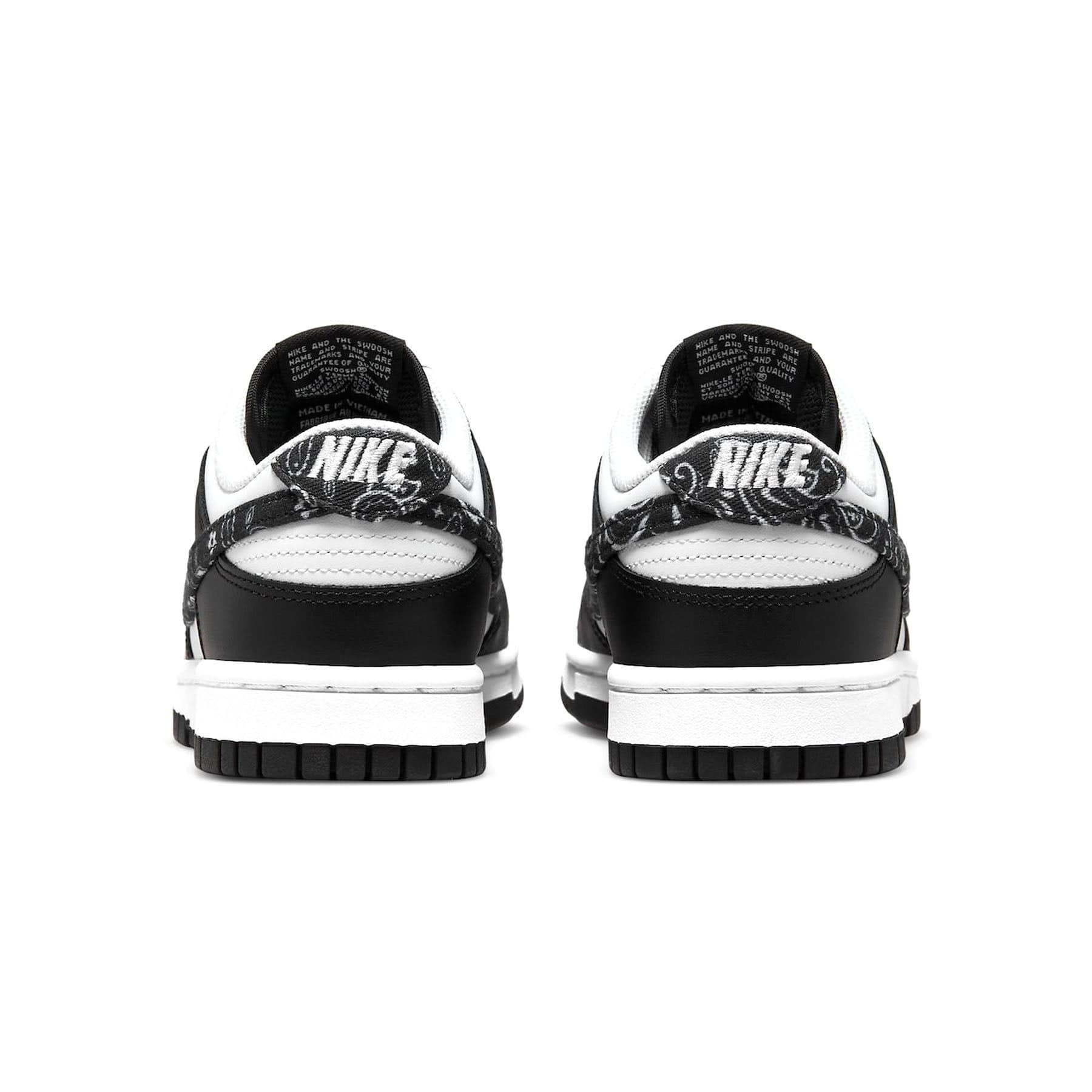 Nike Dunk Low Wmns 'Black Paisley' — UK 2.5 | EU 35.5 | US 5 — Top View