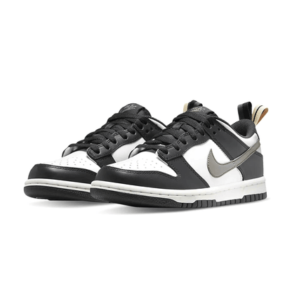 Nike Dunk Low GS 'Black White Metallic' — UK 13.5 | EU 32 | US 1Y — Side View