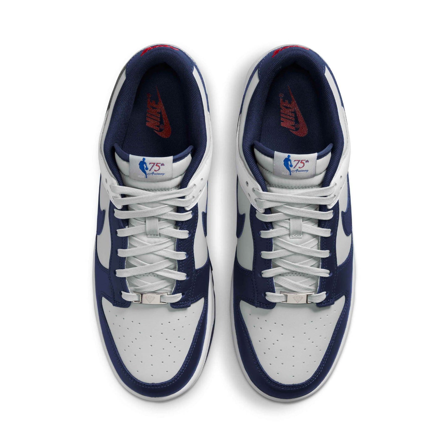 Nike NBA x Dunk Low EMB '75th Anniversary - Nets' — UK 3 | EU 35.5 | US 3.5 — Back View