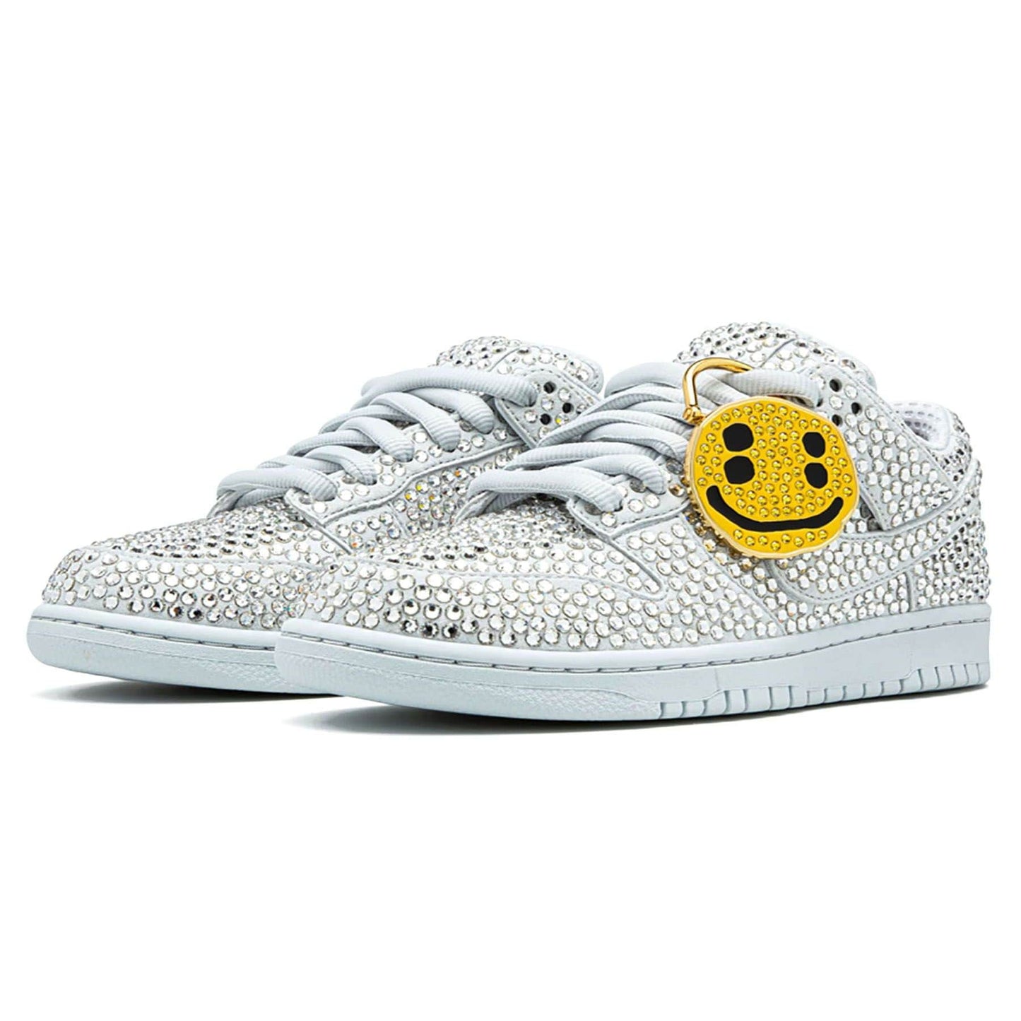 Cactus Plant Flea Market x Swarovski x Dunk Low 'Pure Platinum' — UK 3 | EU 35.5 | US 3.5 — Side View