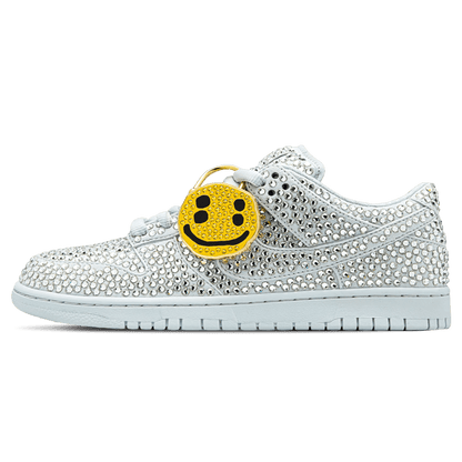 Cactus Plant Flea Market x Swarovski x Dunk Low 'Pure Platinum' — UK 3 | EU 35.5 | US 3.5 — Front View