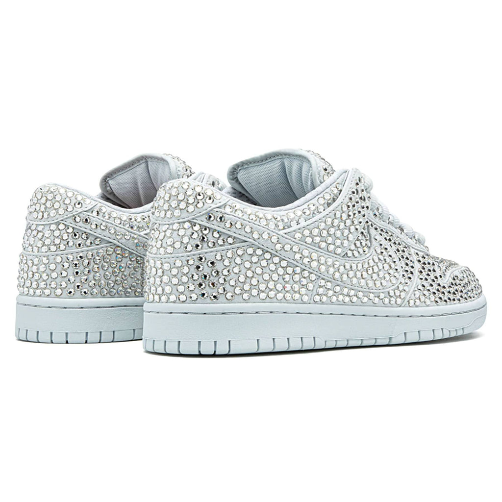 Cactus Plant Flea Market x Swarovski x Dunk Low 'Pure Platinum' — UK 3 | EU 35.5 | US 3.5 — Back View