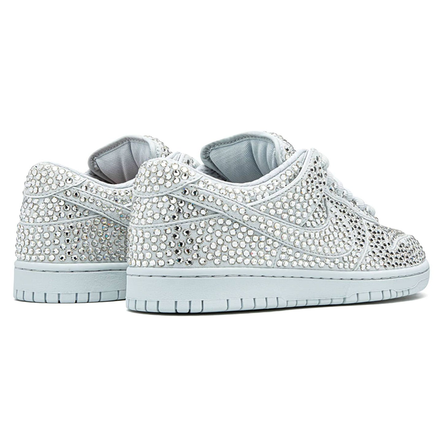 Cactus Plant Flea Market x Swarovski x Dunk Low 'Pure Platinum' — UK 3 | EU 35.5 | US 3.5 — Back View