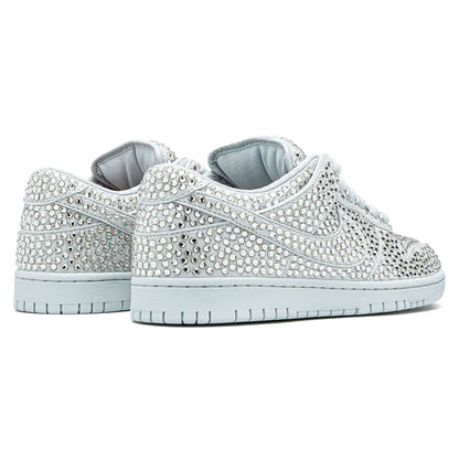 Cactus Plant Flea Market x Swarovski x Dunk Low 'Pure Platinum' — UK 3 | EU 35.5 | US 3.5 — Back View