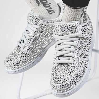 Cactus Plant Flea Market x Swarovski x Dunk Low 'Pure Platinum' — UK 3 | EU 35.5 | US 3.5 — Alternate View 7