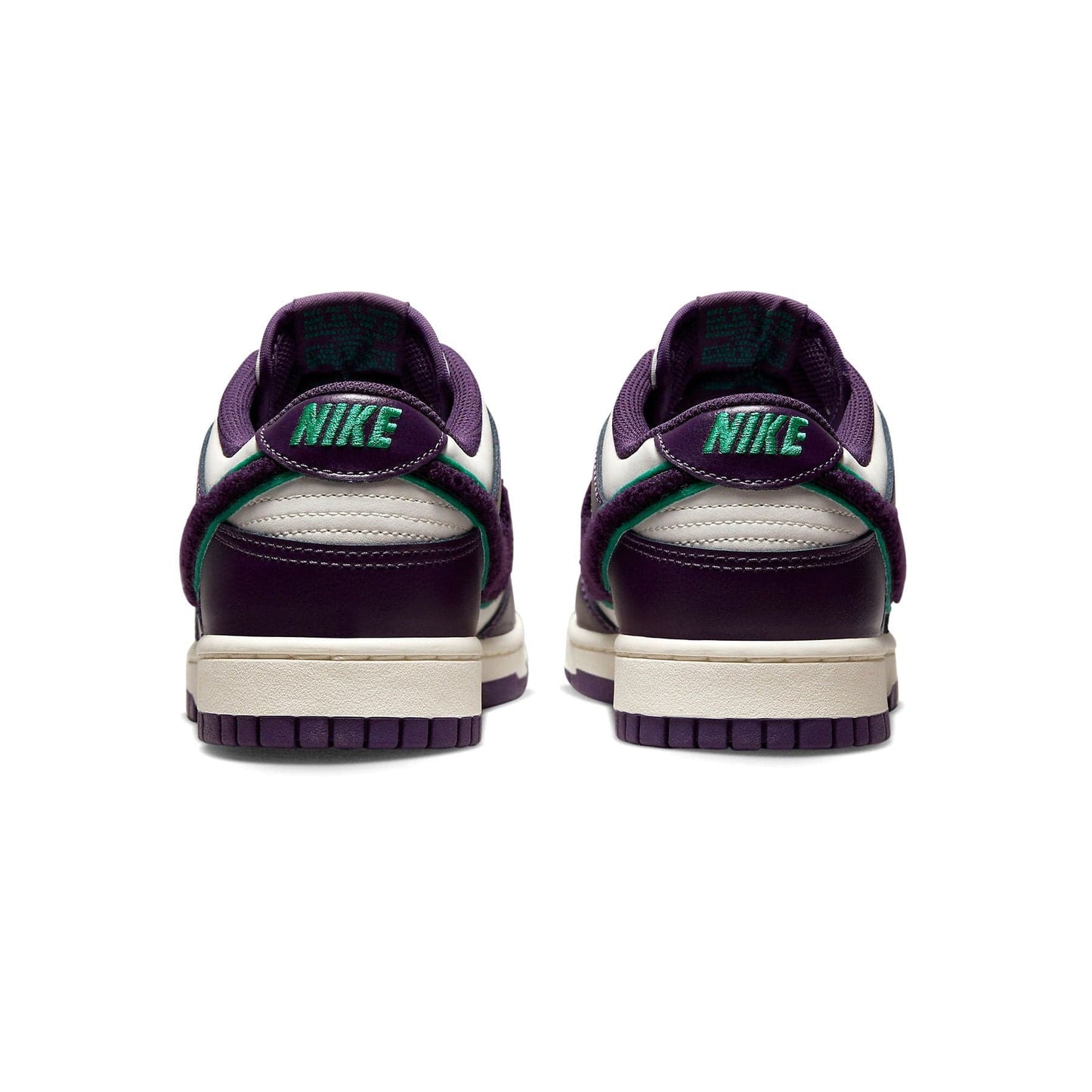Nike Dunk Low 'Chenille Swoosh - Grand Purple' — UK 3 | EU 35.5 | US 3.5 — Top View