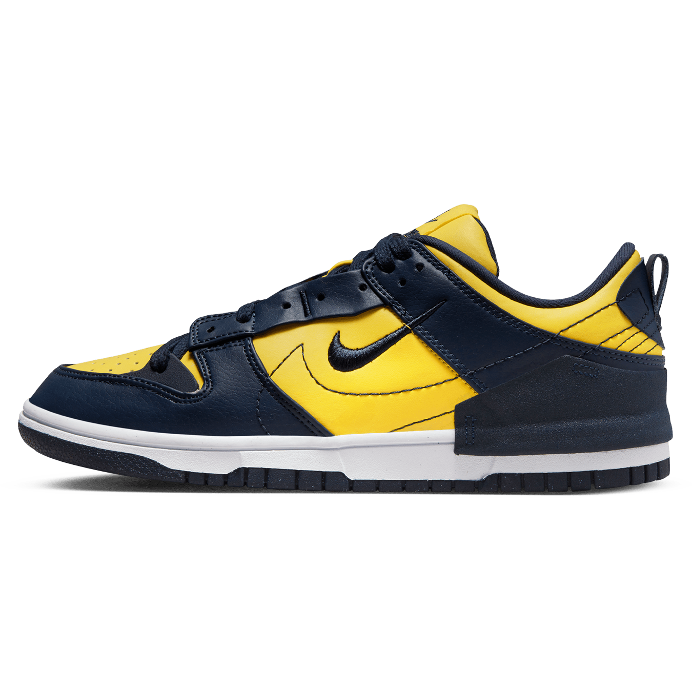 Nike Dunk Low Disrupt 2 'Michigan' — UK 2.5 | EU 35.5 | US 5 — Front View