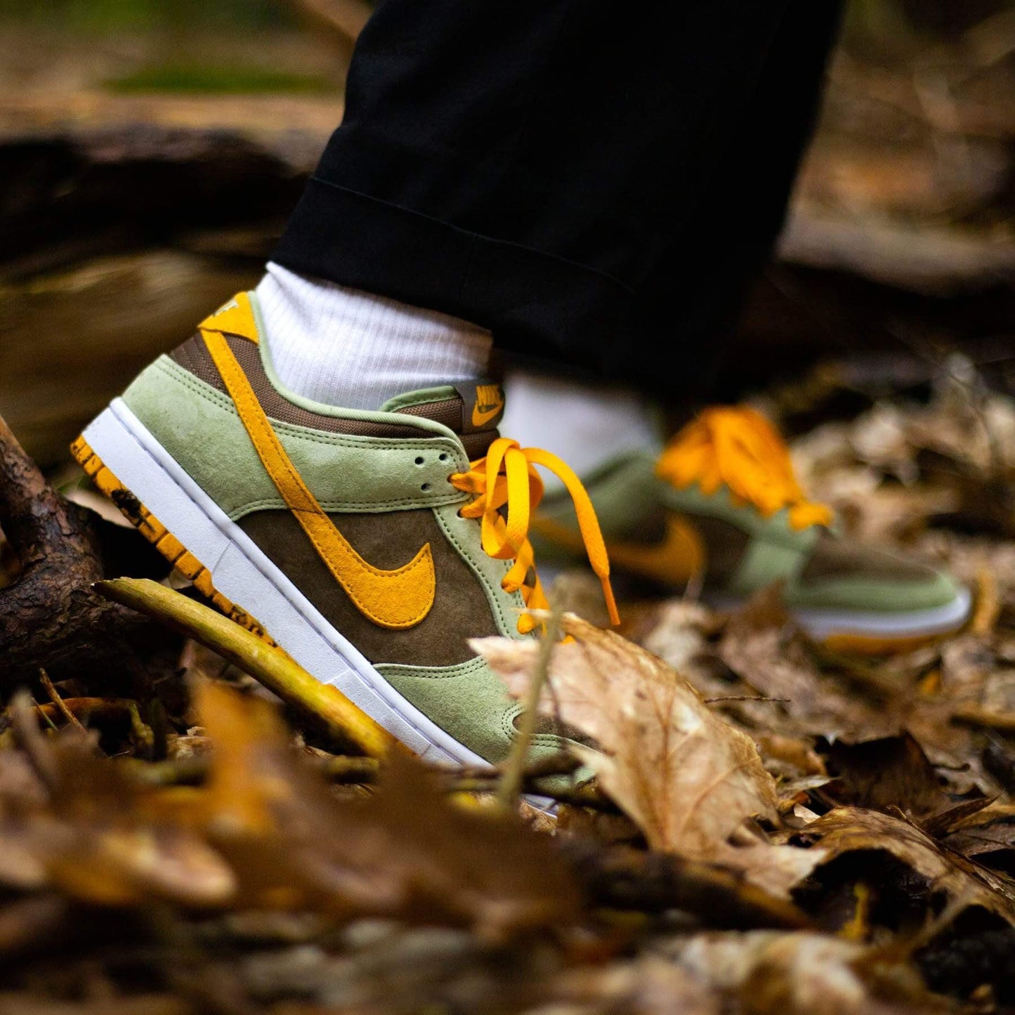 Nike Dunk Low ‘Dusty Olive’ — UK 3 | EU 35.5 | US 3.5 — Lifestyle View