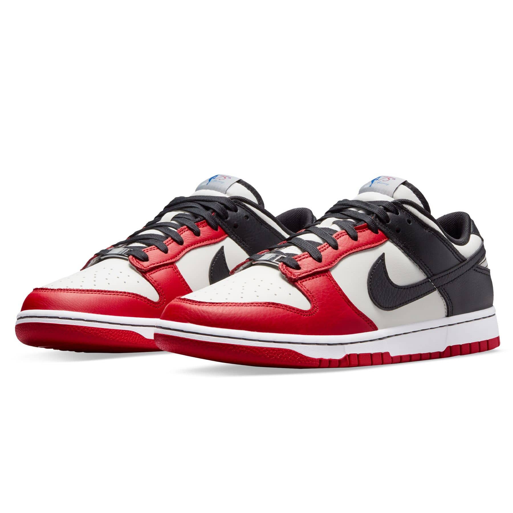 NBA x Nike Dunk Low EMB '75th Anniversary - Chicago' — UK 3 | EU 35.5 | US 3.5 — Side View