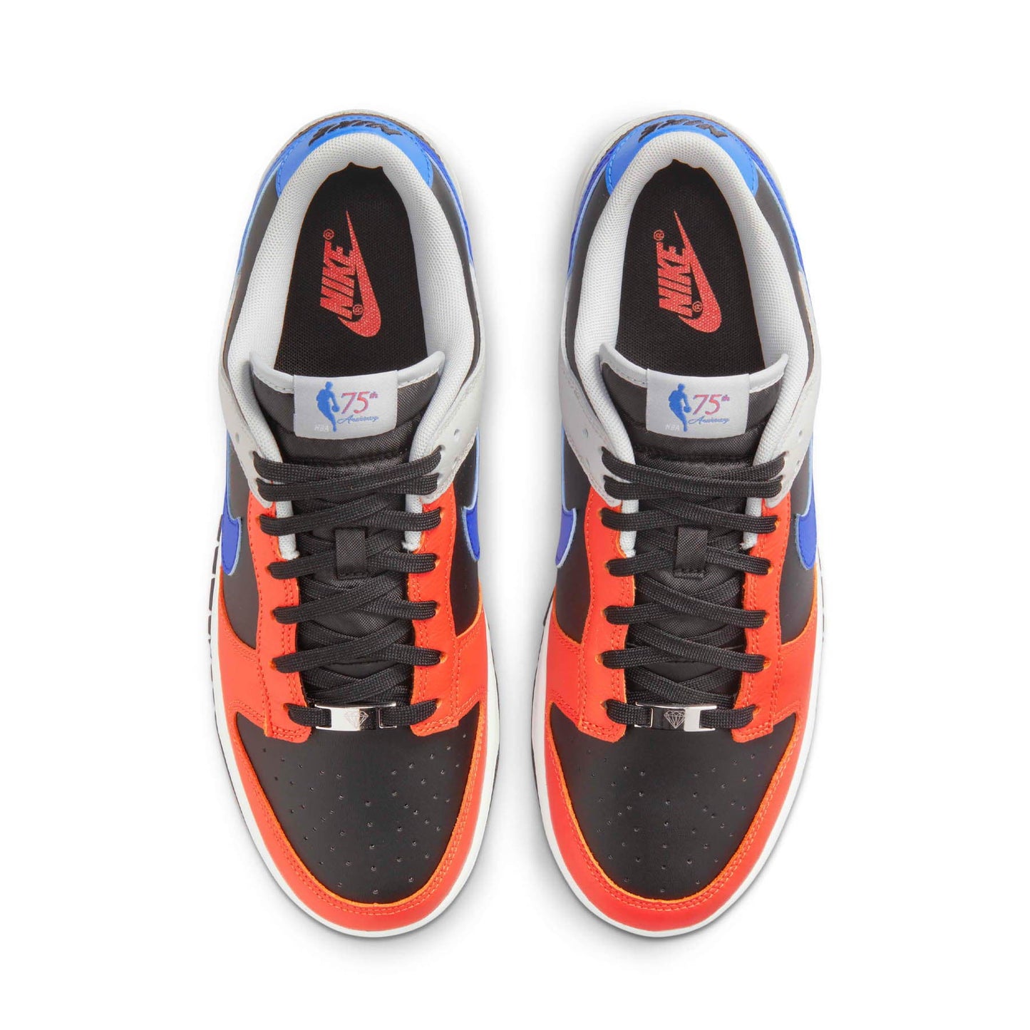 Nike NBA x Dunk Low EMB '75th Anniversary - Knicks' — UK 3 | EU 35.5 | US 3.5 — Back View