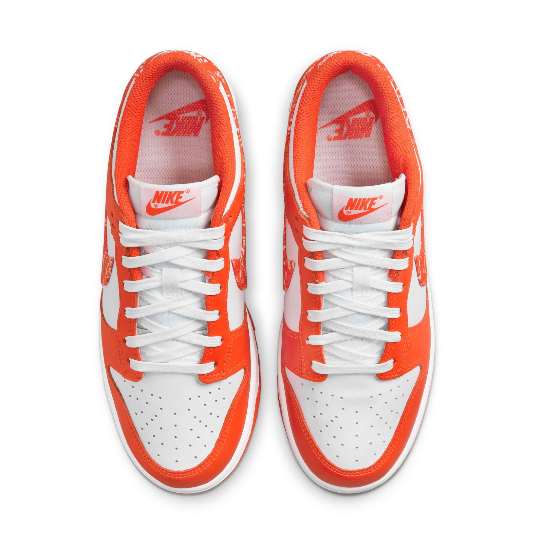 Nike Dunk Low Wmns 'Orange Paisley' — UK 2.5 | EU 35.5 | US 5 — Top View
