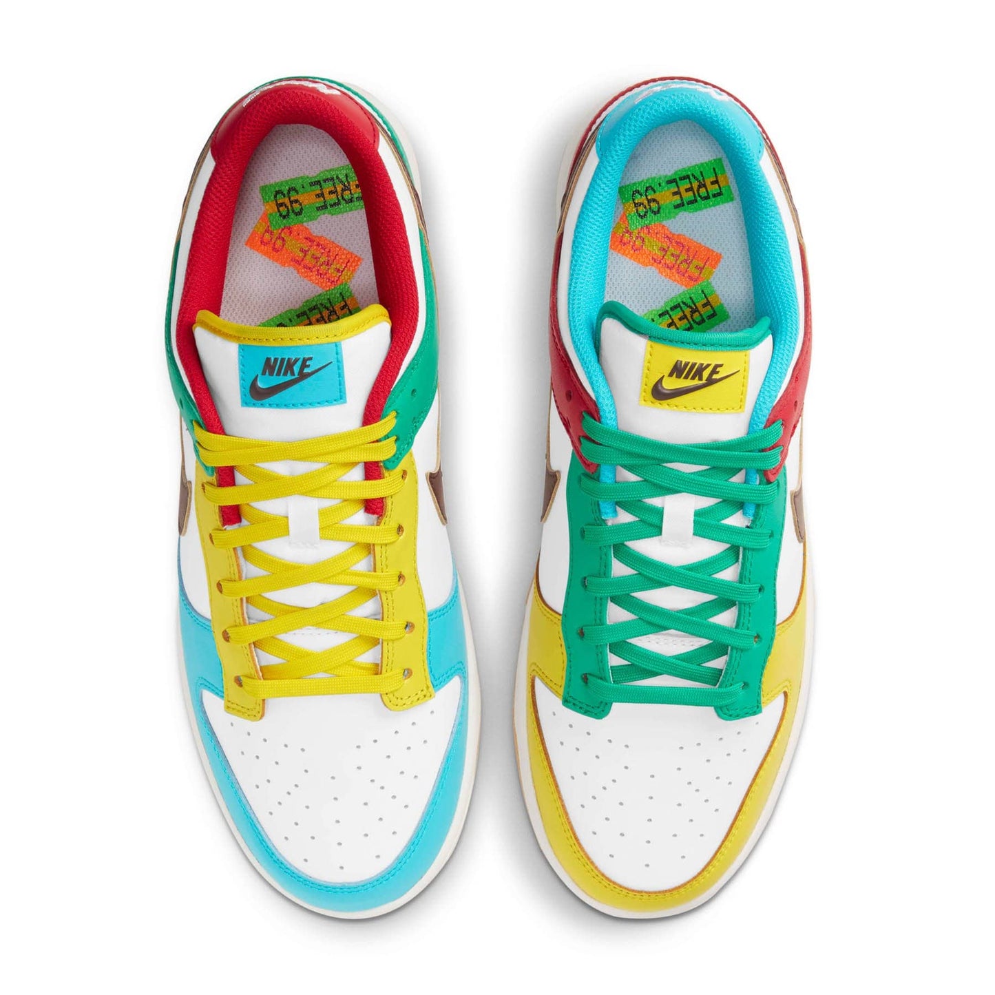 Nike Dunk Low SE 'Free.99 - White' — UK 3 | EU 35.5 | US 3.5 — Back View