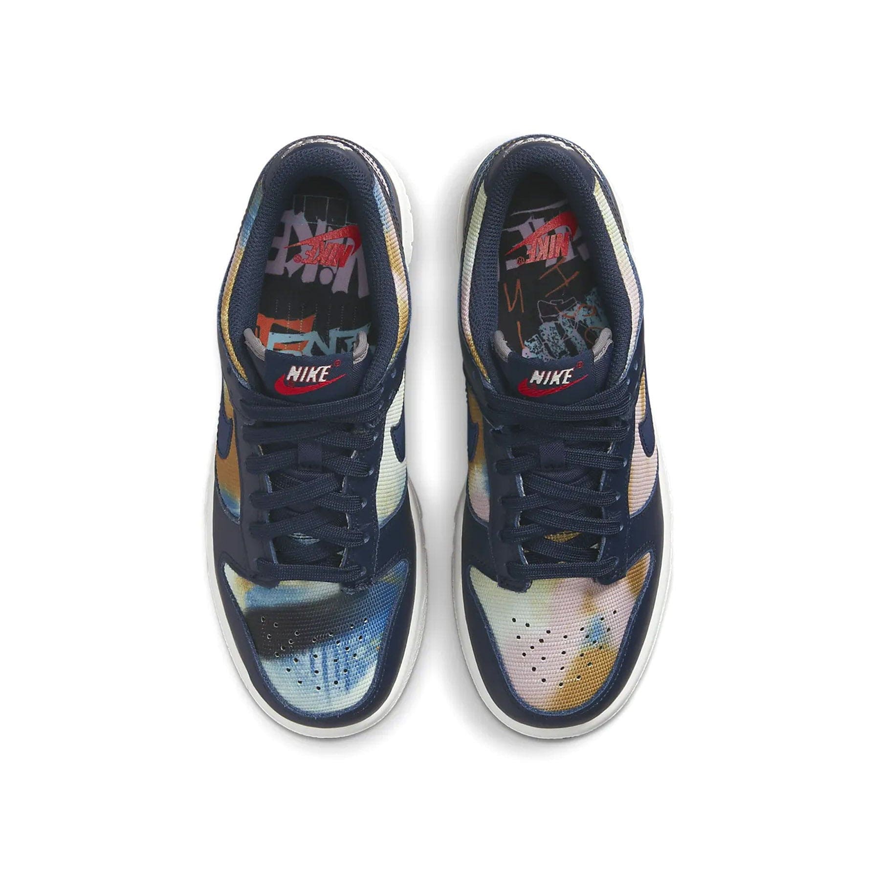 Nike Dunk Low SE GS 'Graffiti - Obsidian' — UK 13.5 | EU 32 | US 1Y — Back View