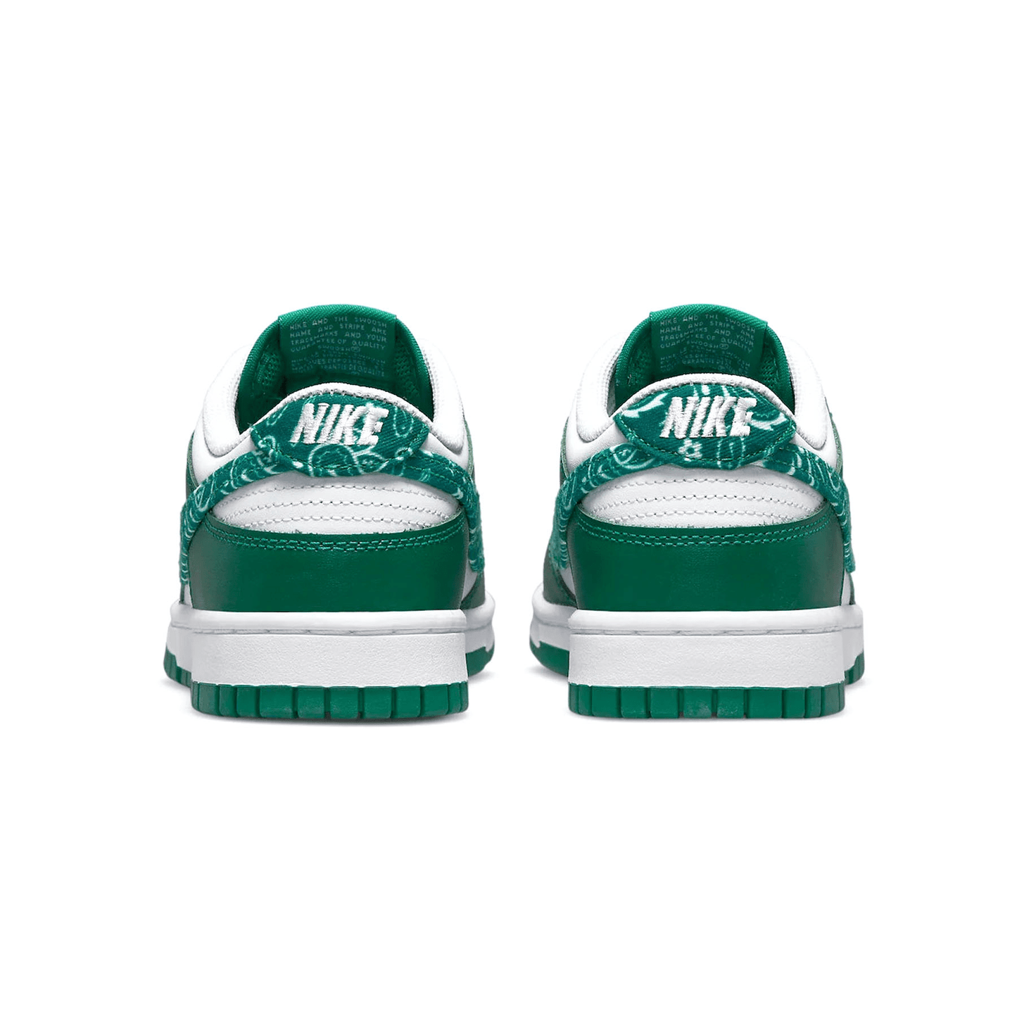 Nike Dunk Low  Wmns 'Green Paisley' — UK 2.5 | EU 35.5 | US 5 — Top View