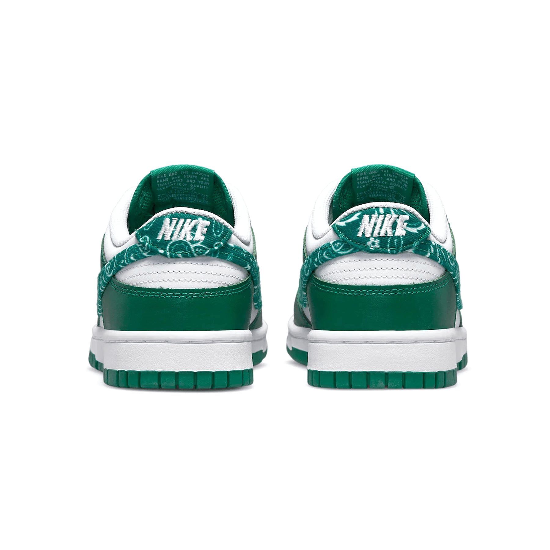 Nike Dunk Low  Wmns 'Green Paisley' — UK 2.5 | EU 35.5 | US 5 — Top View