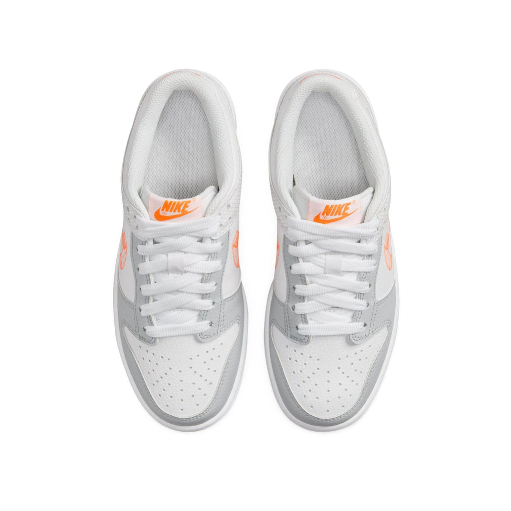 Nike Dunk Low GS 3D Swoosh White Grey — UK 13.5 | EU 32 | US 1Y — Back View